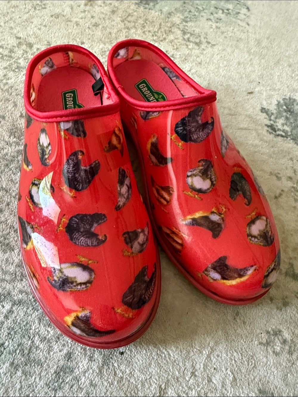GroundWork Chicken Slip-On Garden Clogs, Size 8